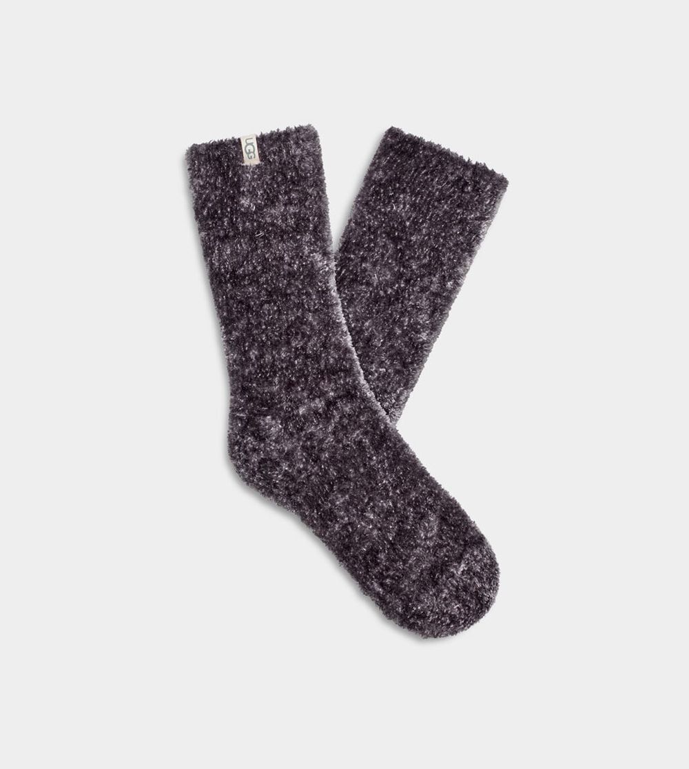 Ugg Leda Cozy - Womens Socks - Midnight Purple - NZ (6925IAWJG)